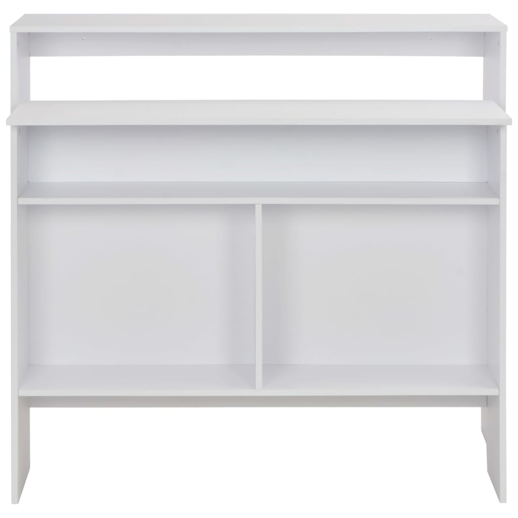 Bar Table with 2 Table Tops White