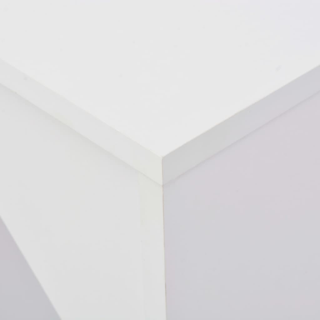 Bar Table with Moveable Shelf -White