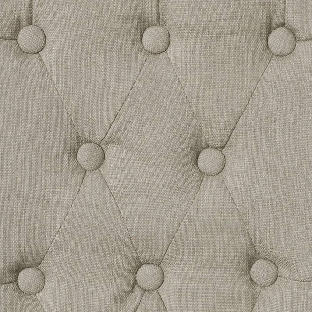 Dining Chairs 6 pcs Beige Fabric