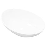 Luxury Ceramic Basin Oval-shaped Sink White  M