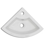 Wash Basin with Overflow White