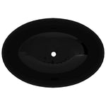 Luxury Ceramic Basin Oval-shaped Sink Black