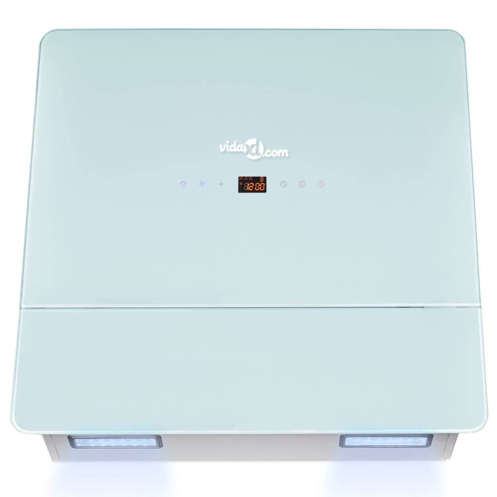 Range Hood Tempered Glass White 600 mm