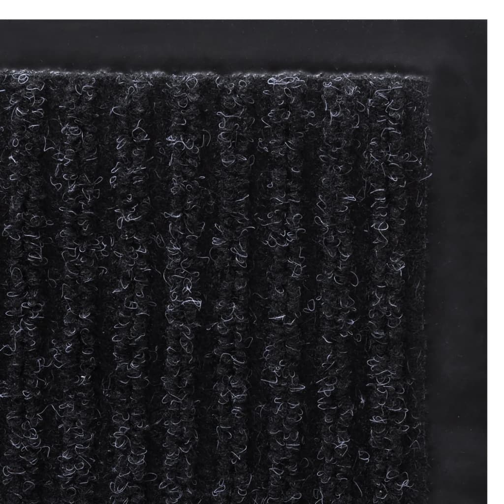 Black PVC Door Mat L