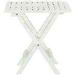 Bistro Table White  Solid Acacia Wood