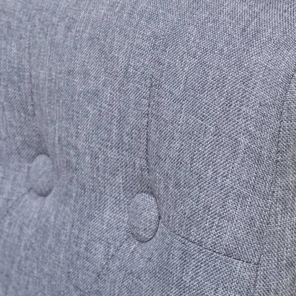 Dining Chairs 4 pcs Light Grey Fabric - 42×57×95cm