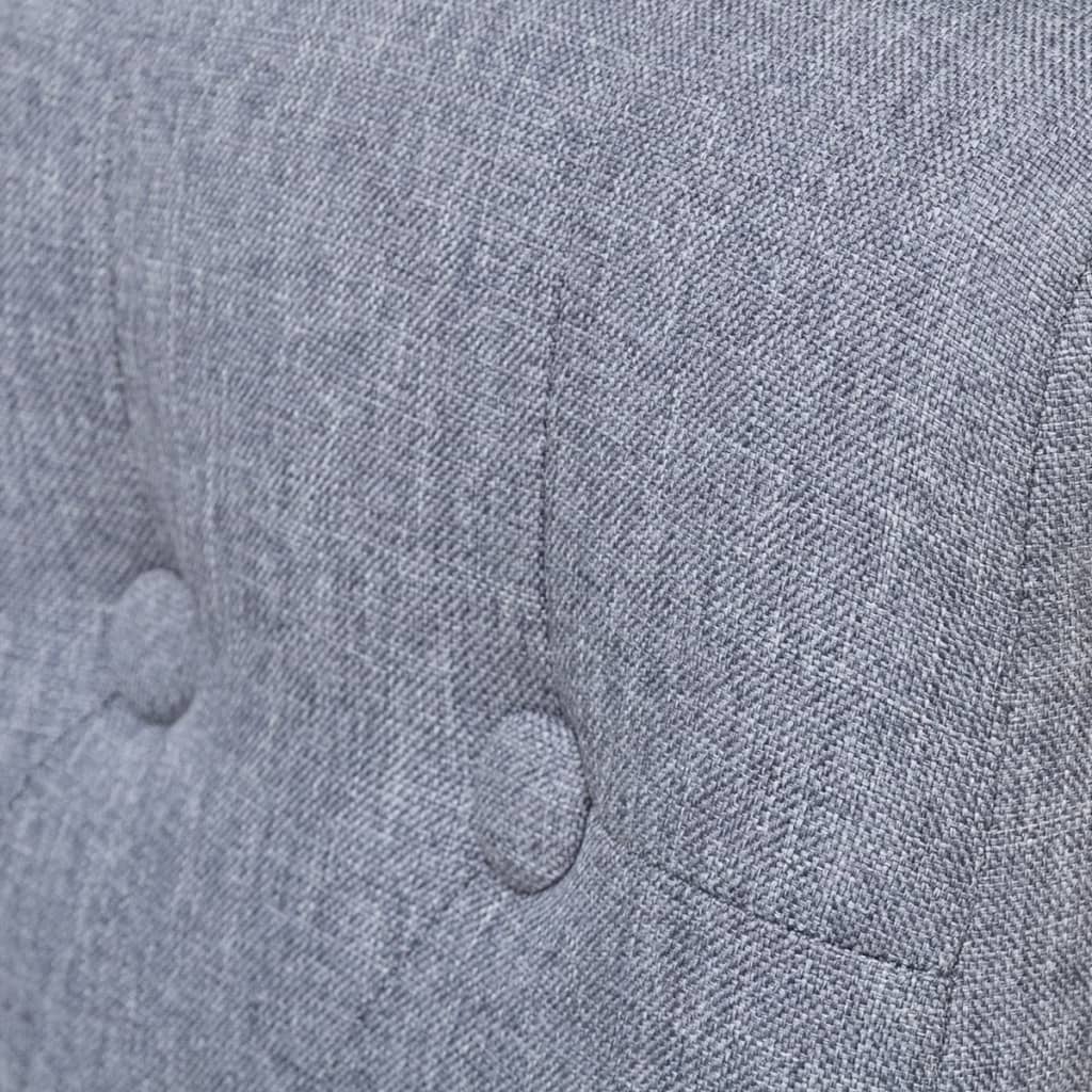 Dining Chairs 6 pcs Light Grey Fabric - 42×57×95cm