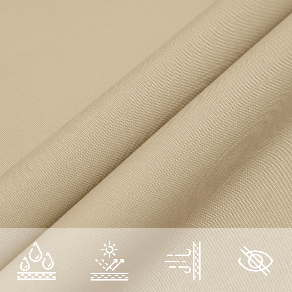 Sunshade Sail Oxford Fabric Triangular - Beige