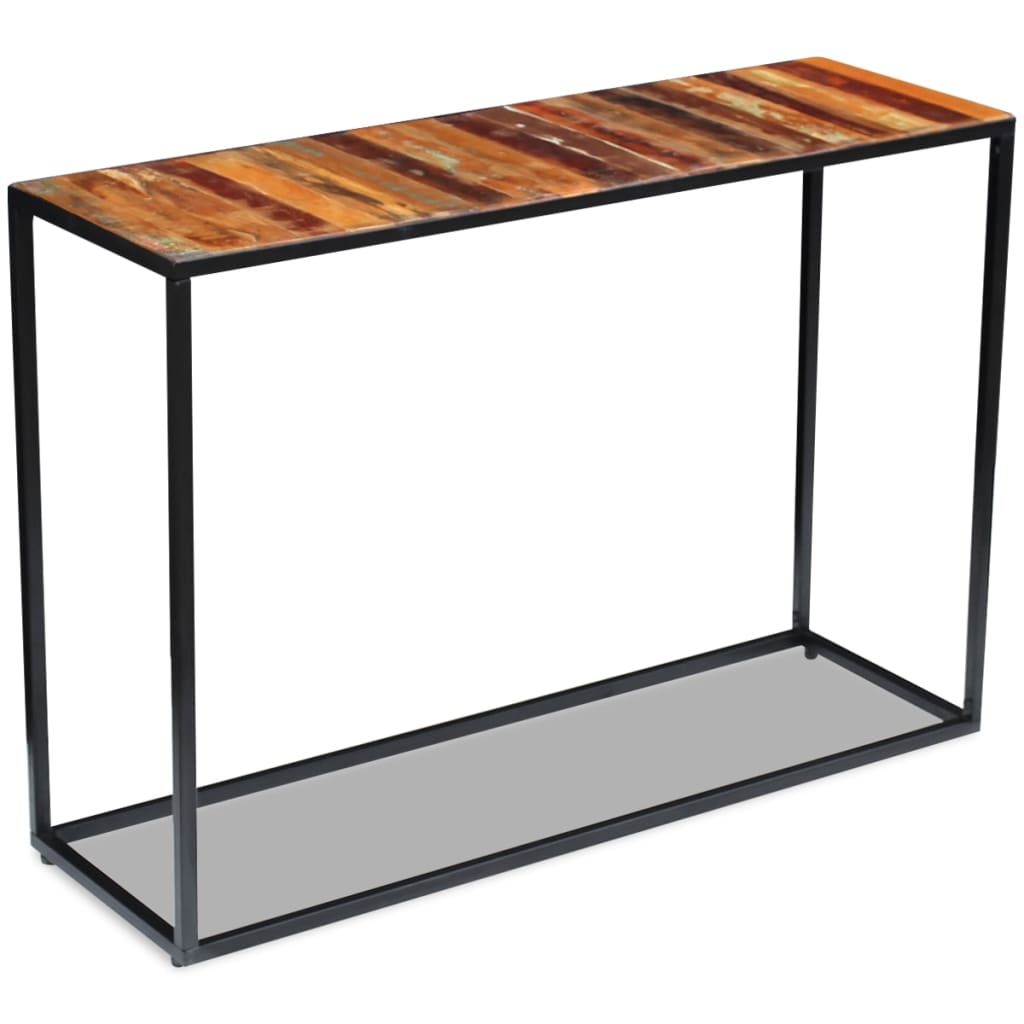 Console Table, Solid Reclaimed Wood - 110×35×76cm