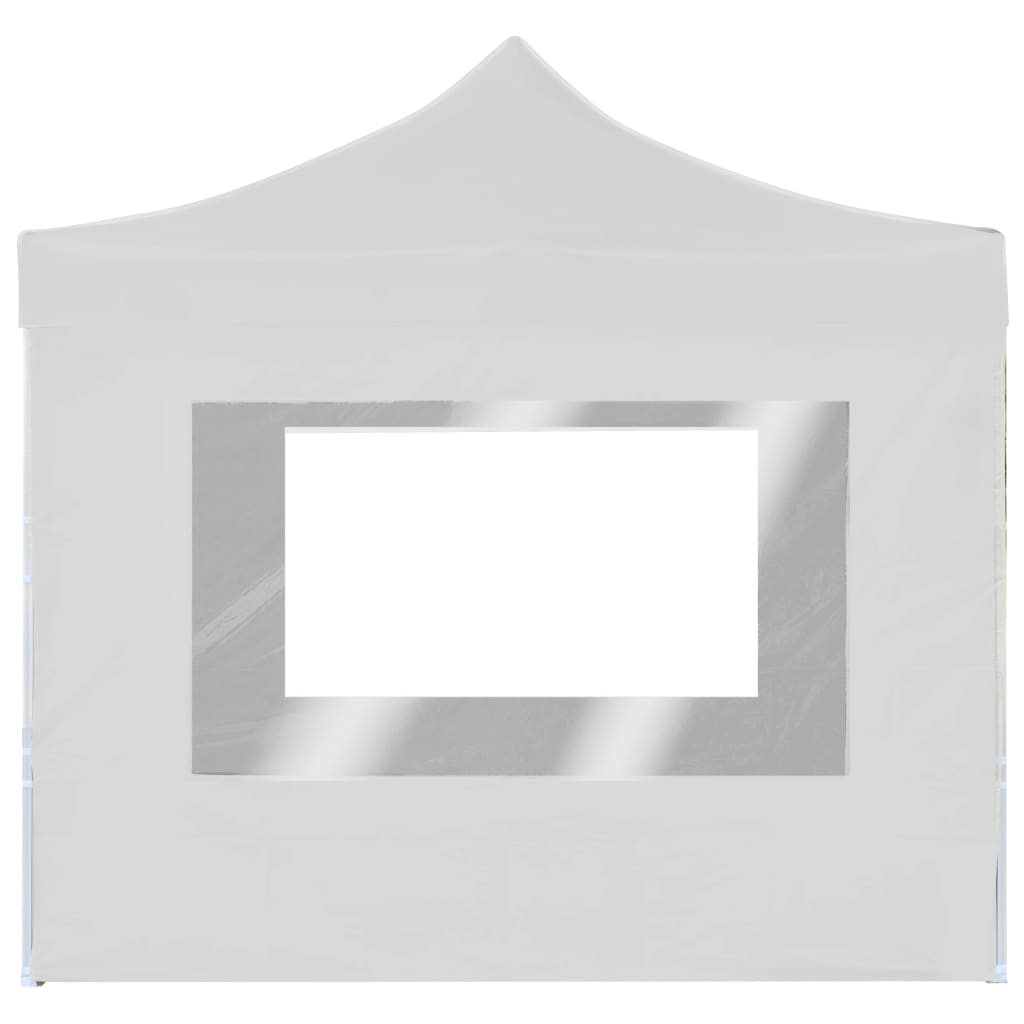 Professional Folding Party Tent with Walls Aluminium White