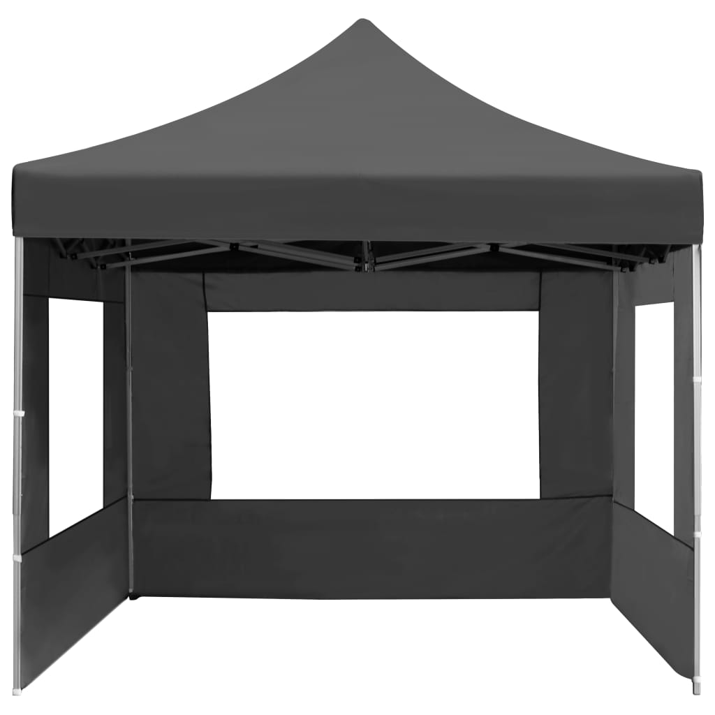 Professional Folding Party Tent with Walls Aluminium Anthracite
