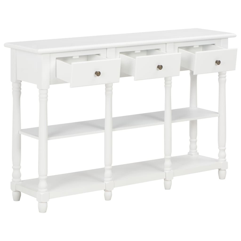 Console Table MDF White - 120×30×76cm