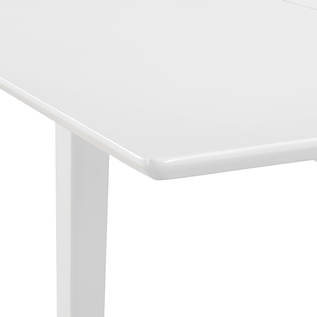 Etendable Dining Table White MDF