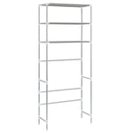 3-Tier Storage Rack over Laundry Machine Silver