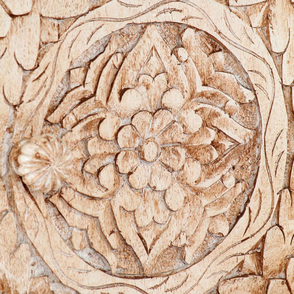 Bedside Cabinet Solid Mango Wood