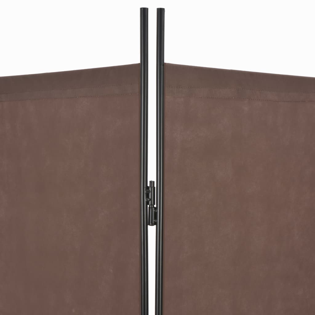 5-Panel Room Divider -Brown