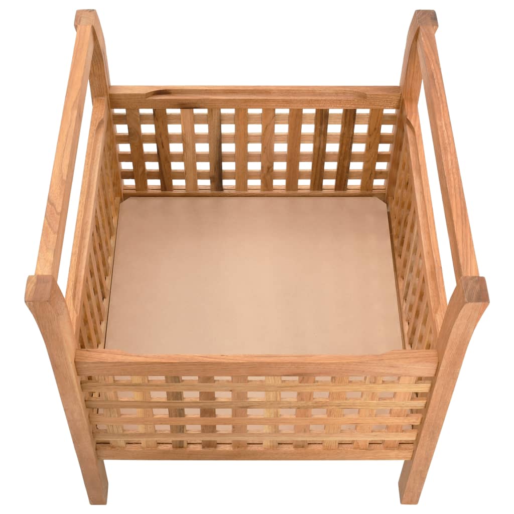 Storage Bench Solid Walnut Wood