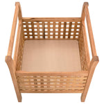 Storage Bench Solid Walnut Wood