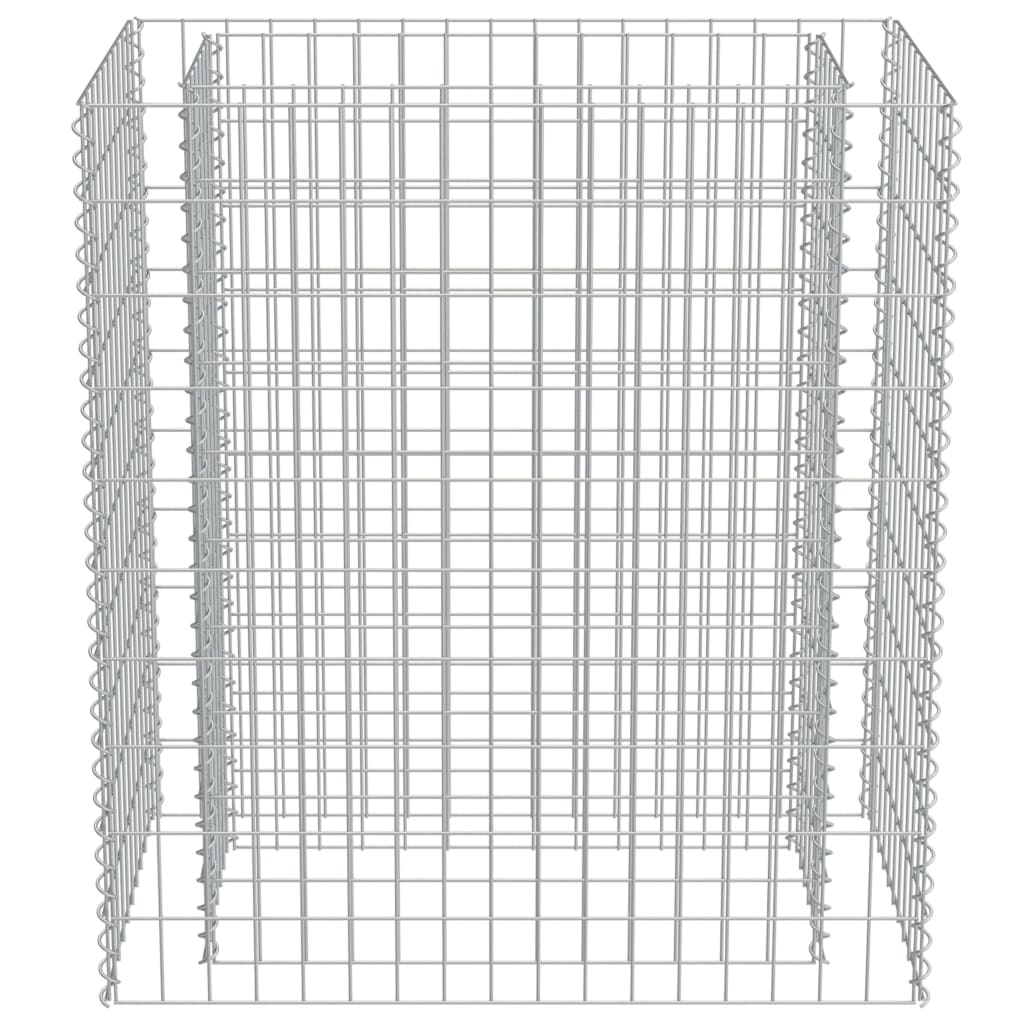 Gabion Planter Galvanised Steel-Colour Silver