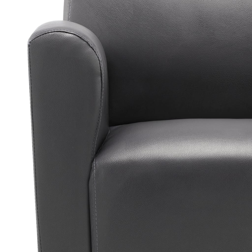 Sofa Chair Grey Leather