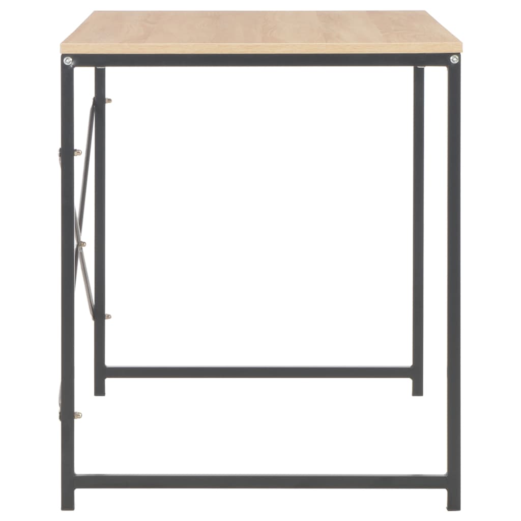 Computer Desk (Black and Oak)