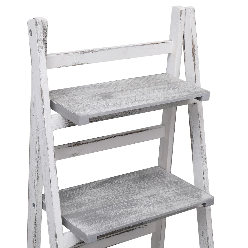 4-Tier Plant Stand Grey