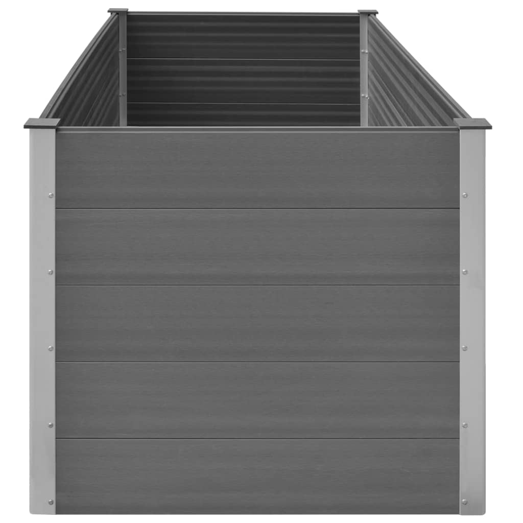 Garden Planter Grey WPC - 200×100×91cm