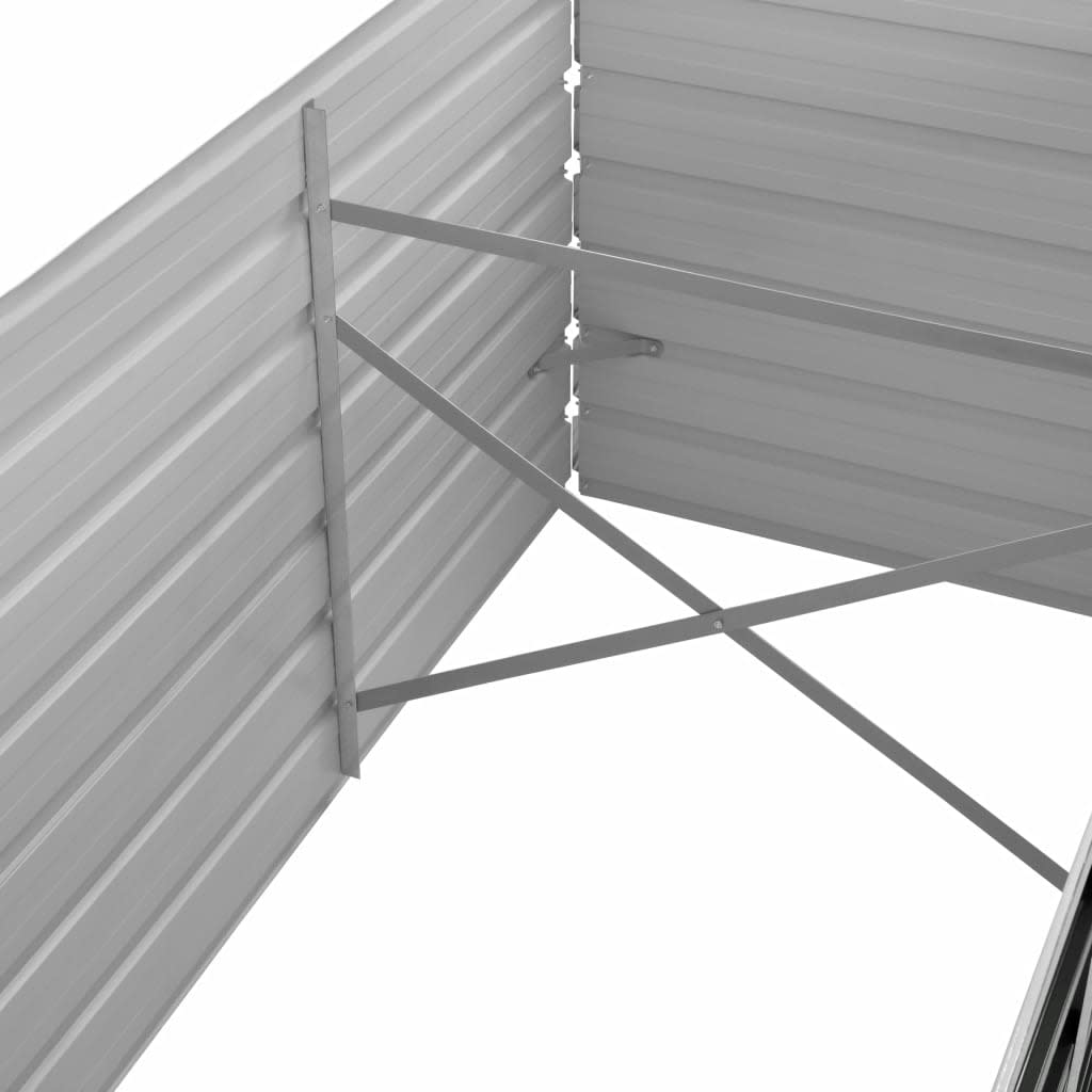 45727 Garden Raised Bed Anthracite 240x80x45 cm Galvanised Steel