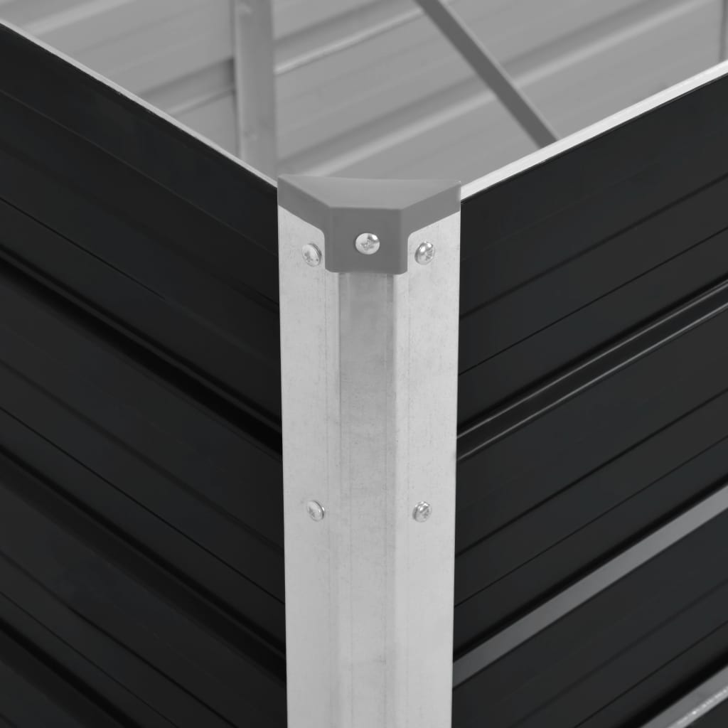 45733 Garden Raised Bed Anthracite 100x40x45 cm Galvanised Steel