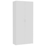 Storage Cabinet White Chipboard