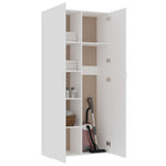 Storage Cabinet White Chipboard