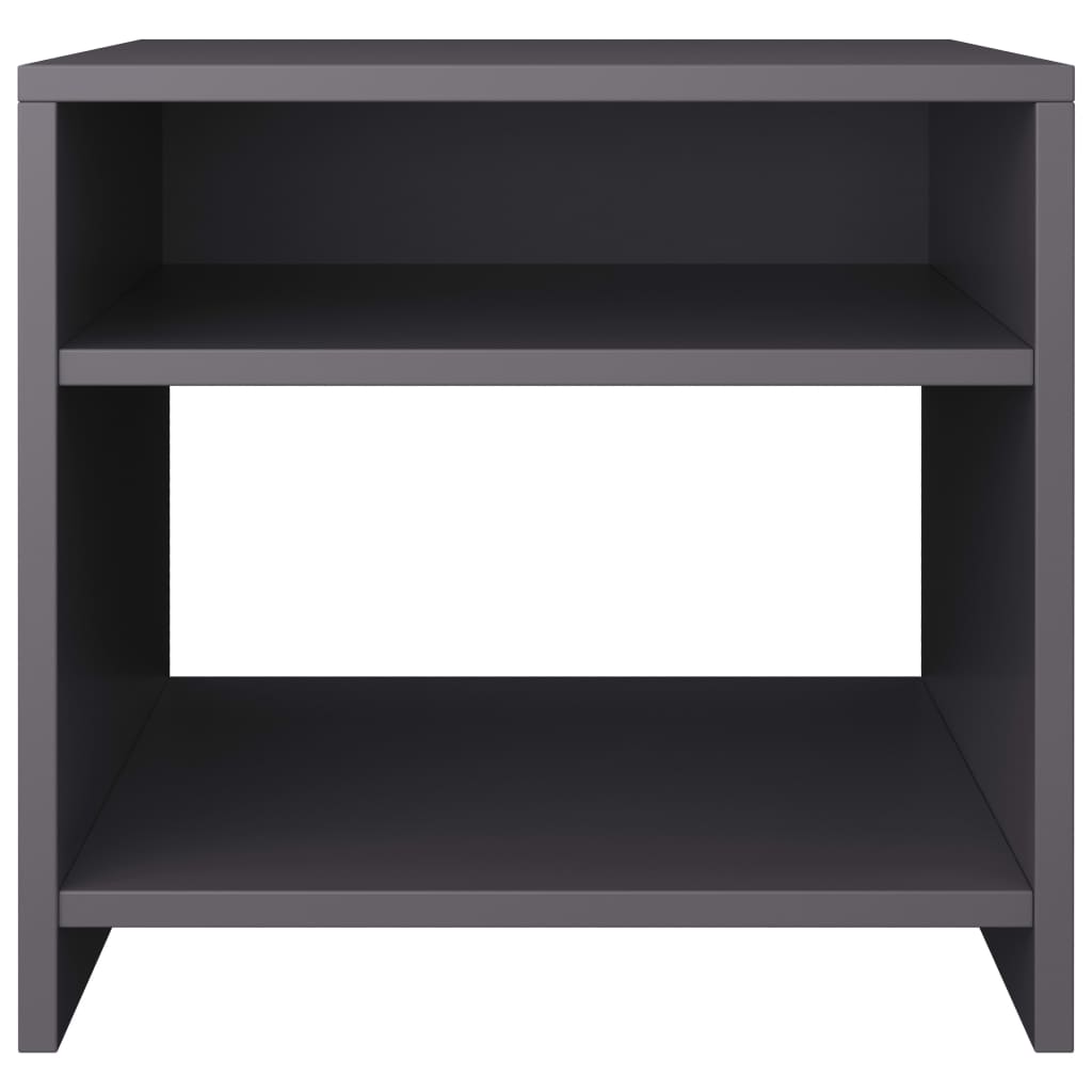 Bedside Cabinets 2 pcs Grey Chipboard - 40×30×40cm
