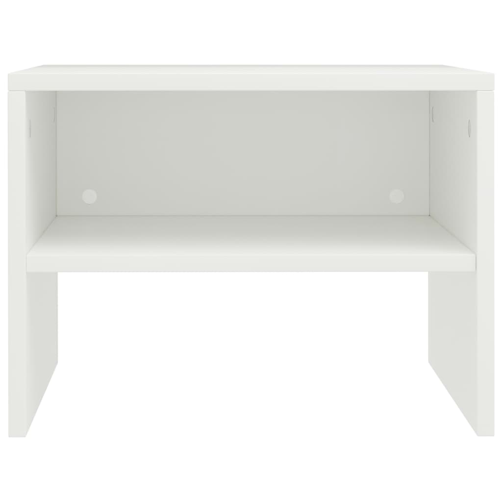 Bedside Cabinets 2 pcs White Chipboard - 40×30×30cm