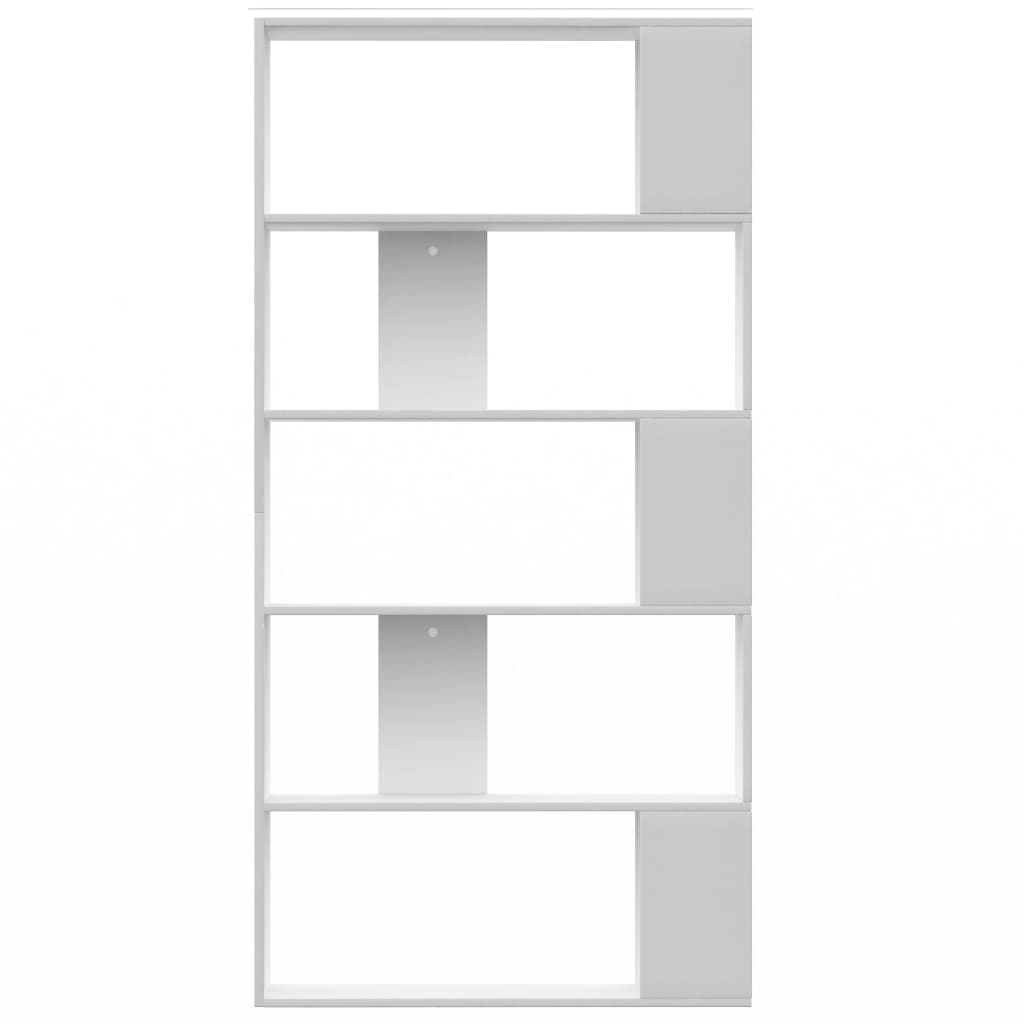 Book Cabinet/Room Divider White Chipboard - 80×24×159cm
