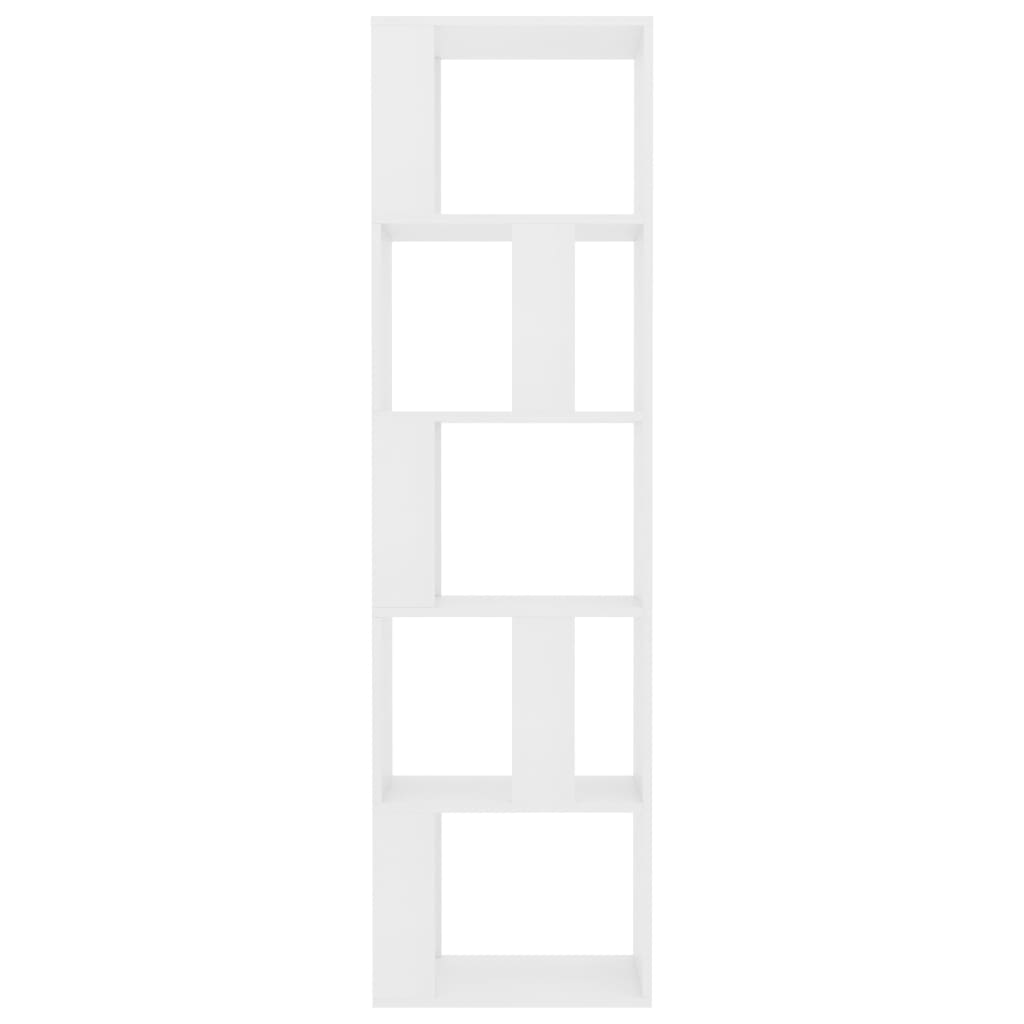 Book Cabinet/Room Divider White Chipboard - 45×24×159cm