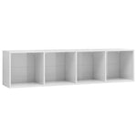 Book Cabinet/TV Cabinet High Gloss White