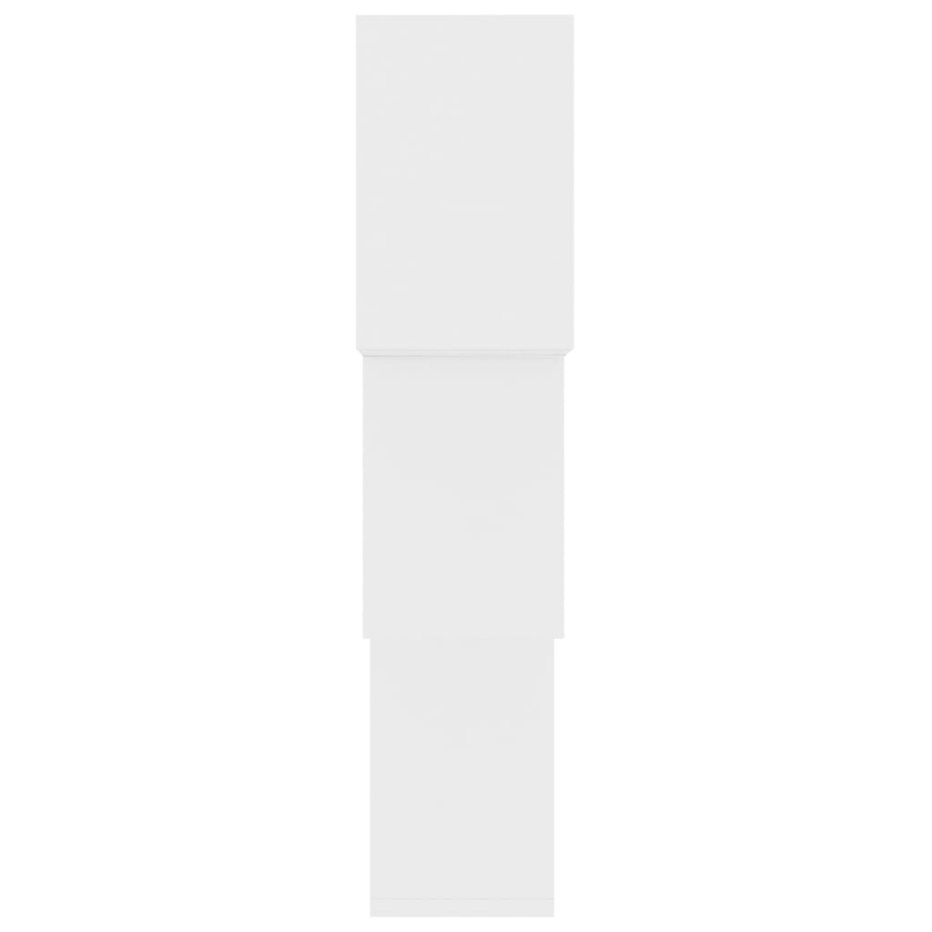 Cube Wall Shelves White Chipboard