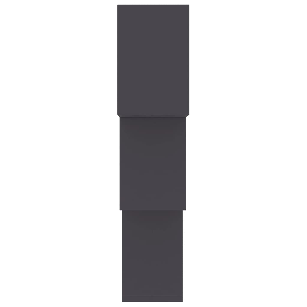 Cube Wall Shelves Grey Chipboard
