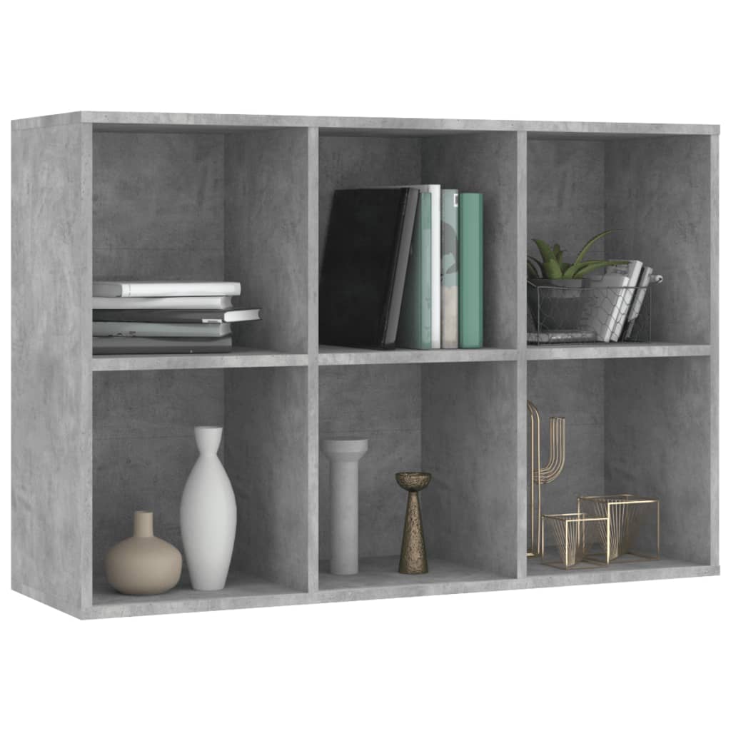 Book Cabinet/Sideboard Concrete Grey Chipboard
