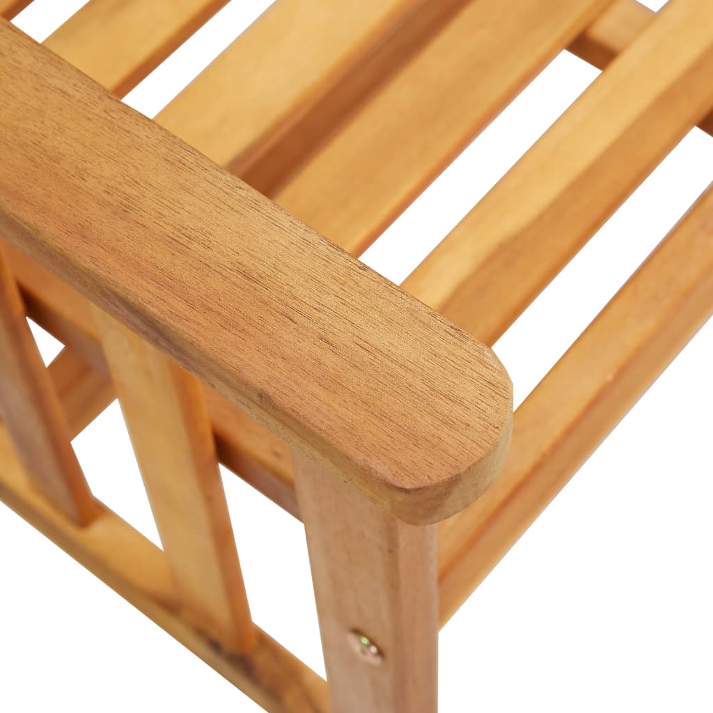 Garden Chairs with Tea Table Solid Acacia Wood