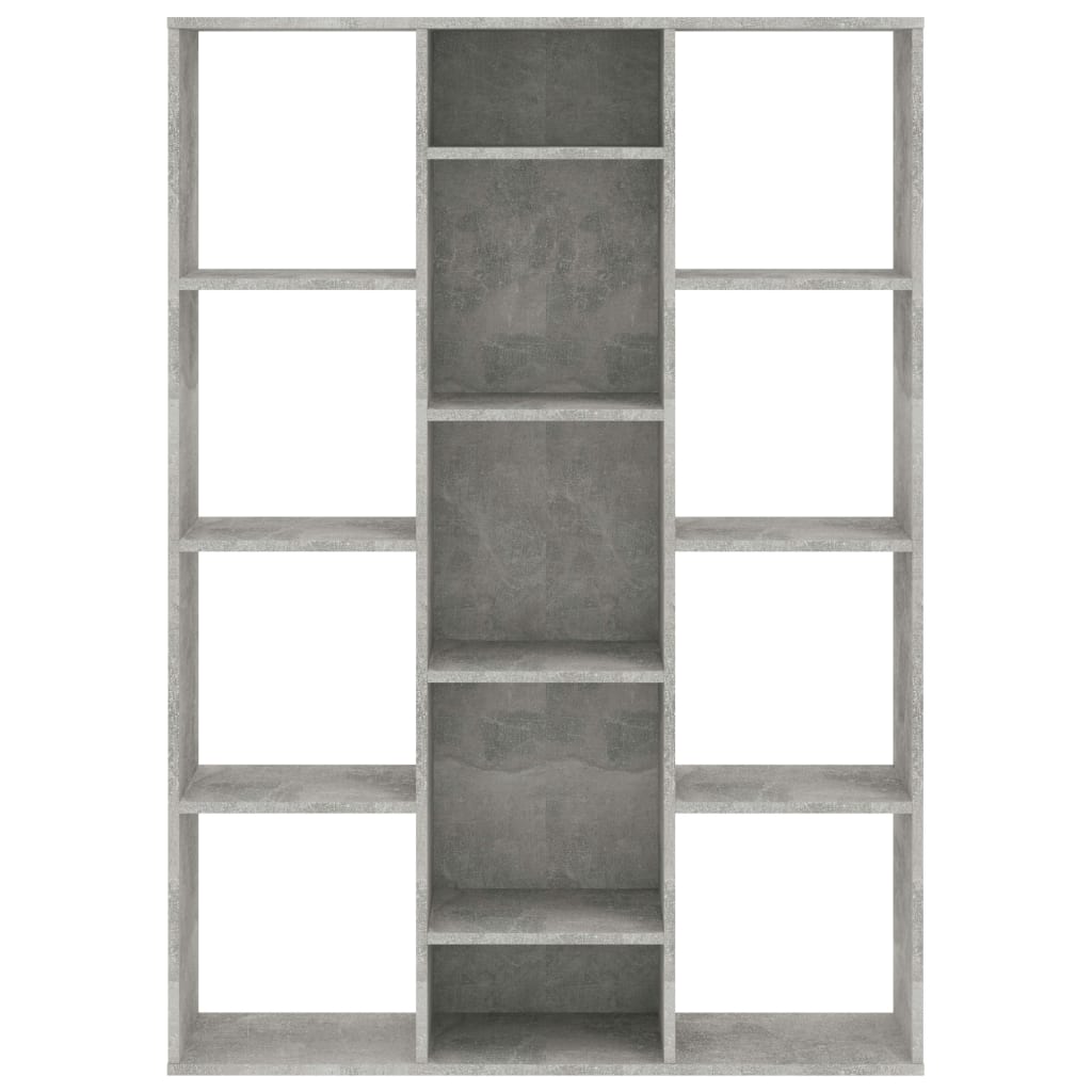 Room Divider/Book Cabinet Concrete Grey Chipboard