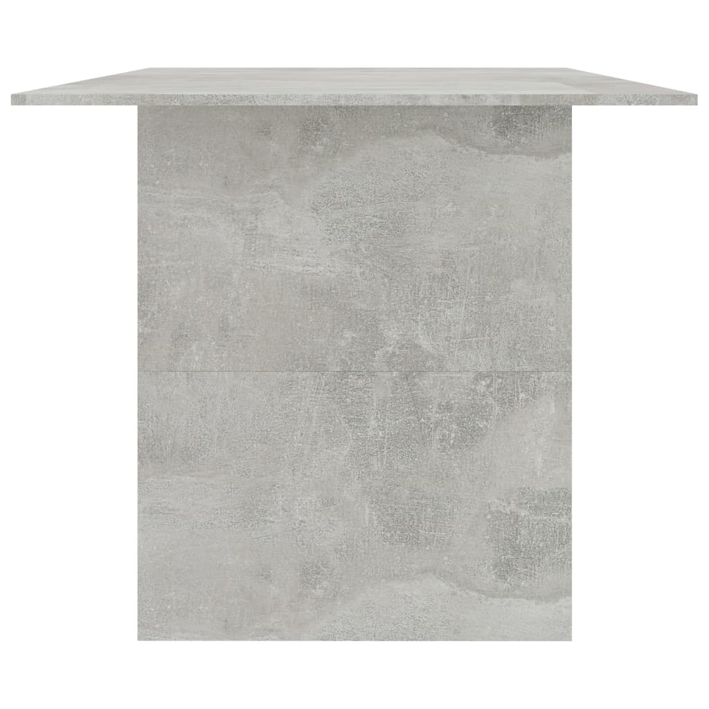 Dining Table Concrete Grey Chipboard - 180×90×76cm