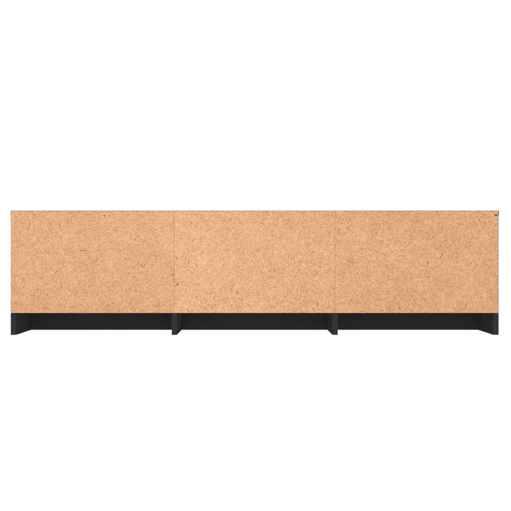 TV Cabinet High Gloss Black, Chipboard