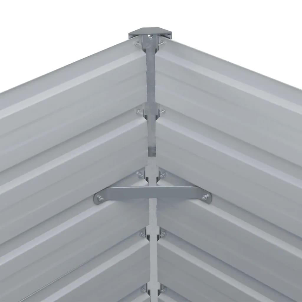 Raised Garden Bed Galvanised Steel Green - 160×80×77cm