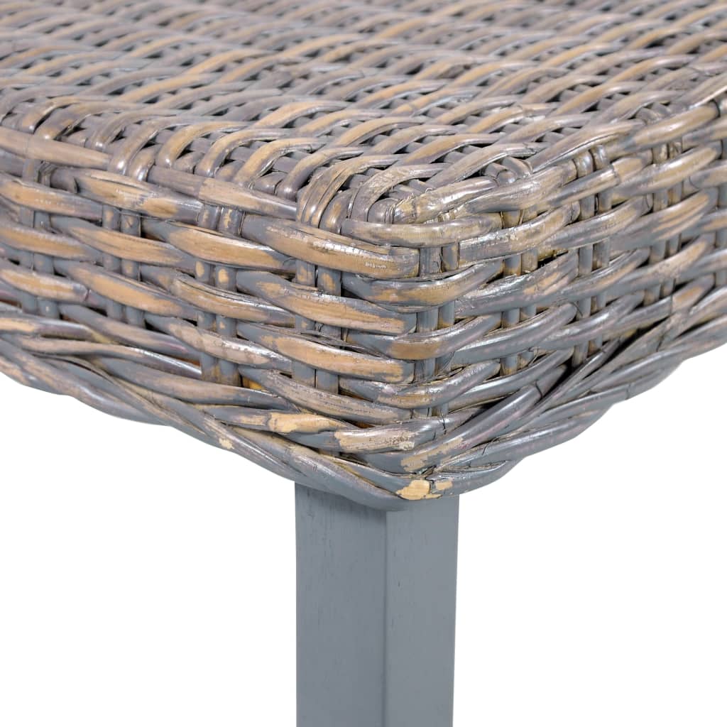 Bench 110 cm Grey Natural