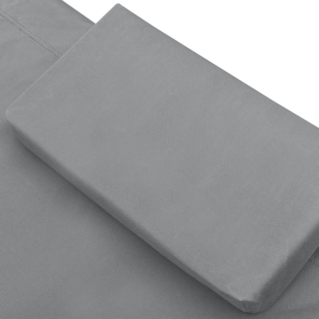 Outdoor Lounge Bed Fabric Anthracite