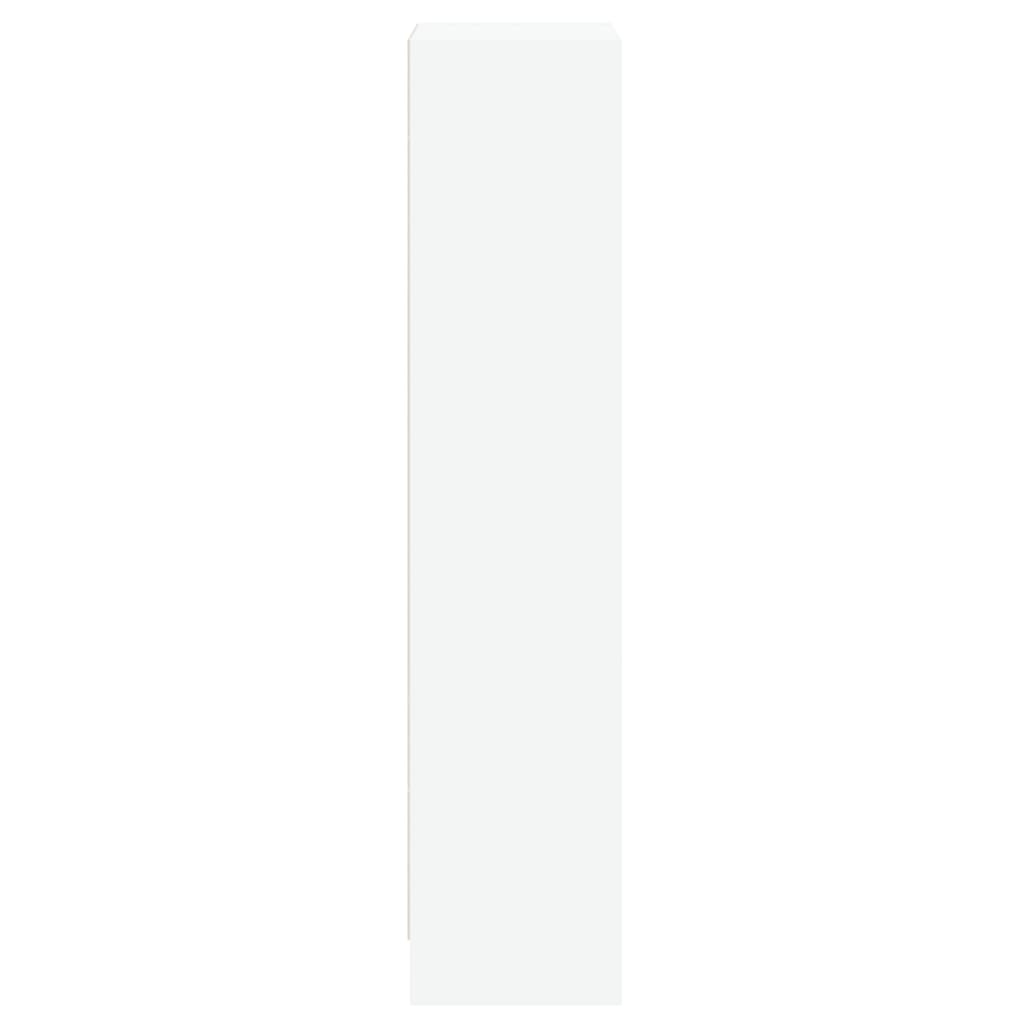 3-Tier Book Cabinet White Chipboard