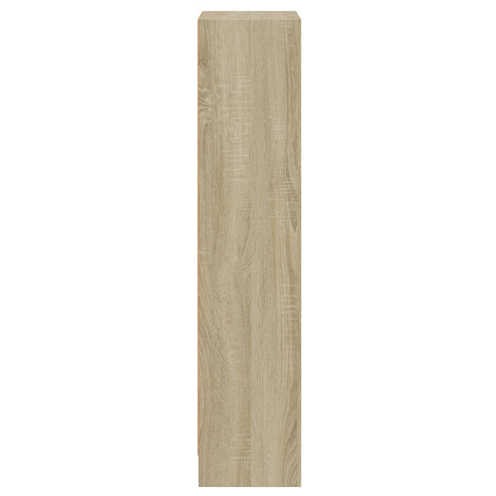 3-Tier Book Cabinet Sonoma Oak Chipboard
