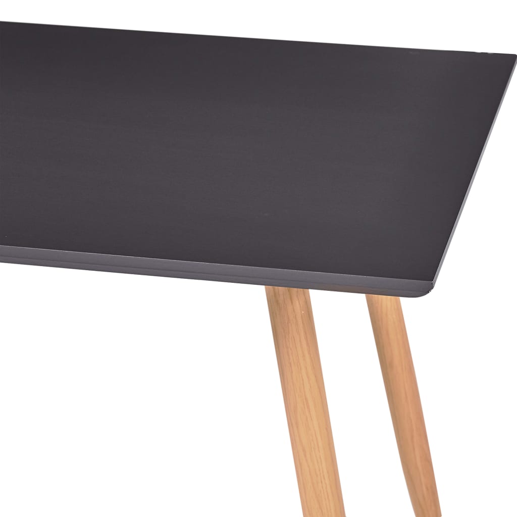 Dining Table Grey & Oak MDF