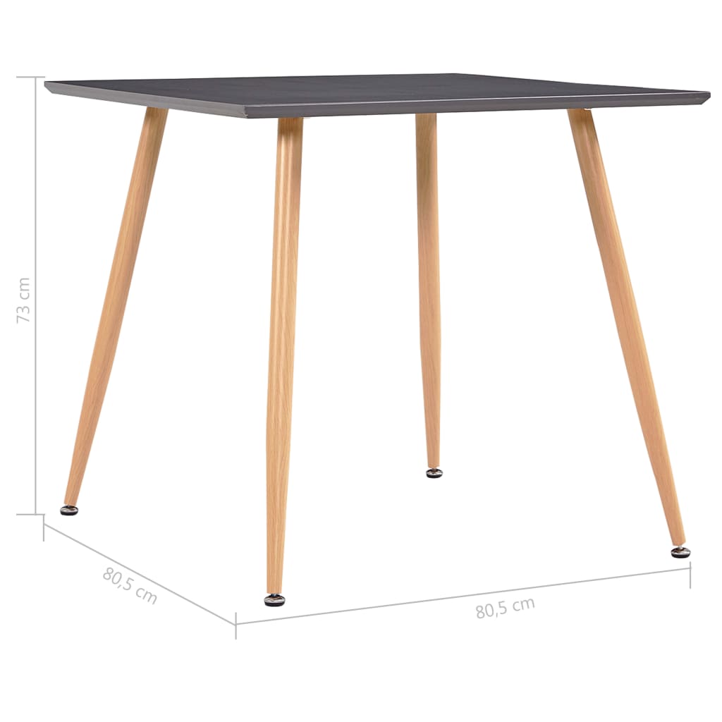 Dining Table Grey and Oak MDF